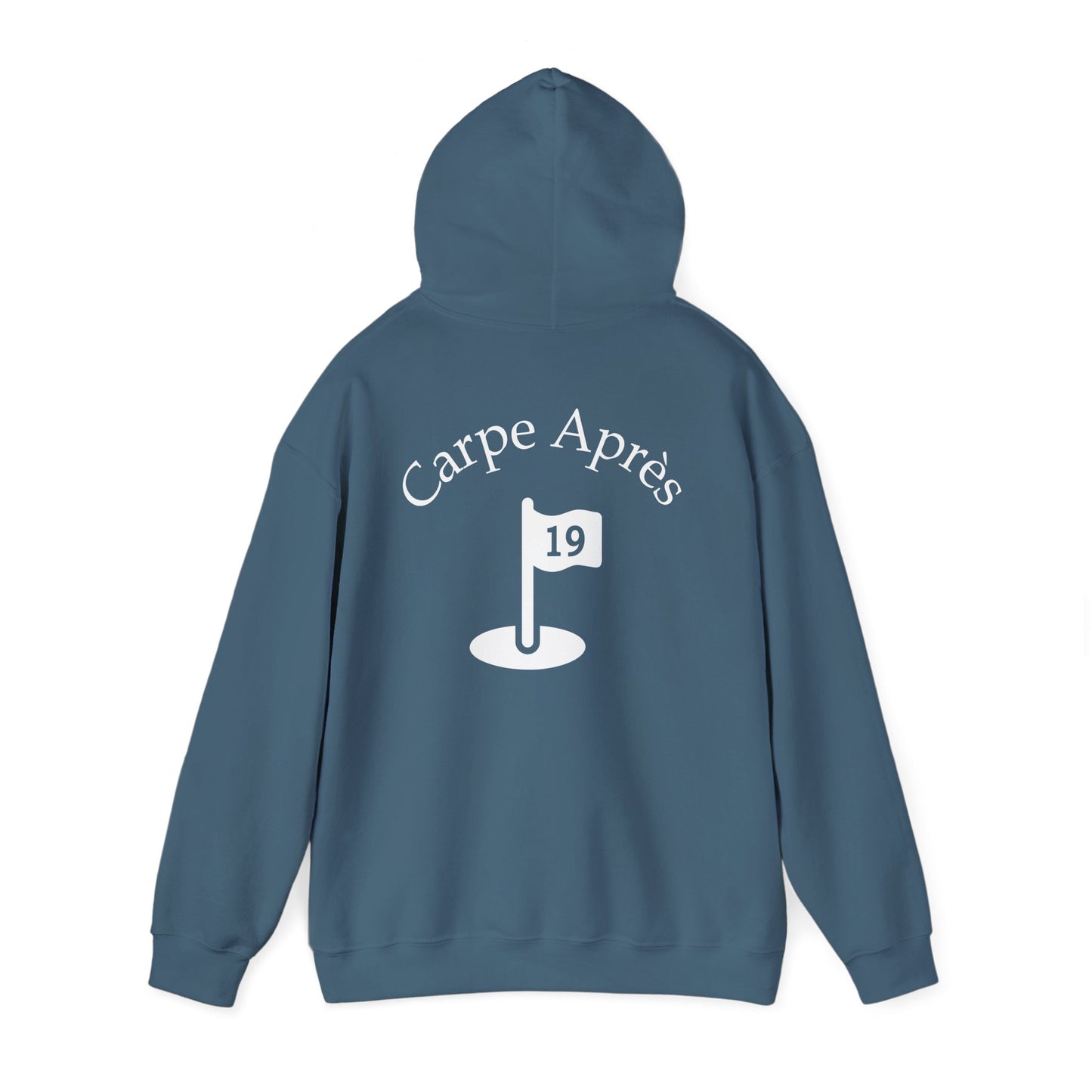Carpe Après - Golf (OG) - Hoodie (Small graphic on front, large graphic on back)