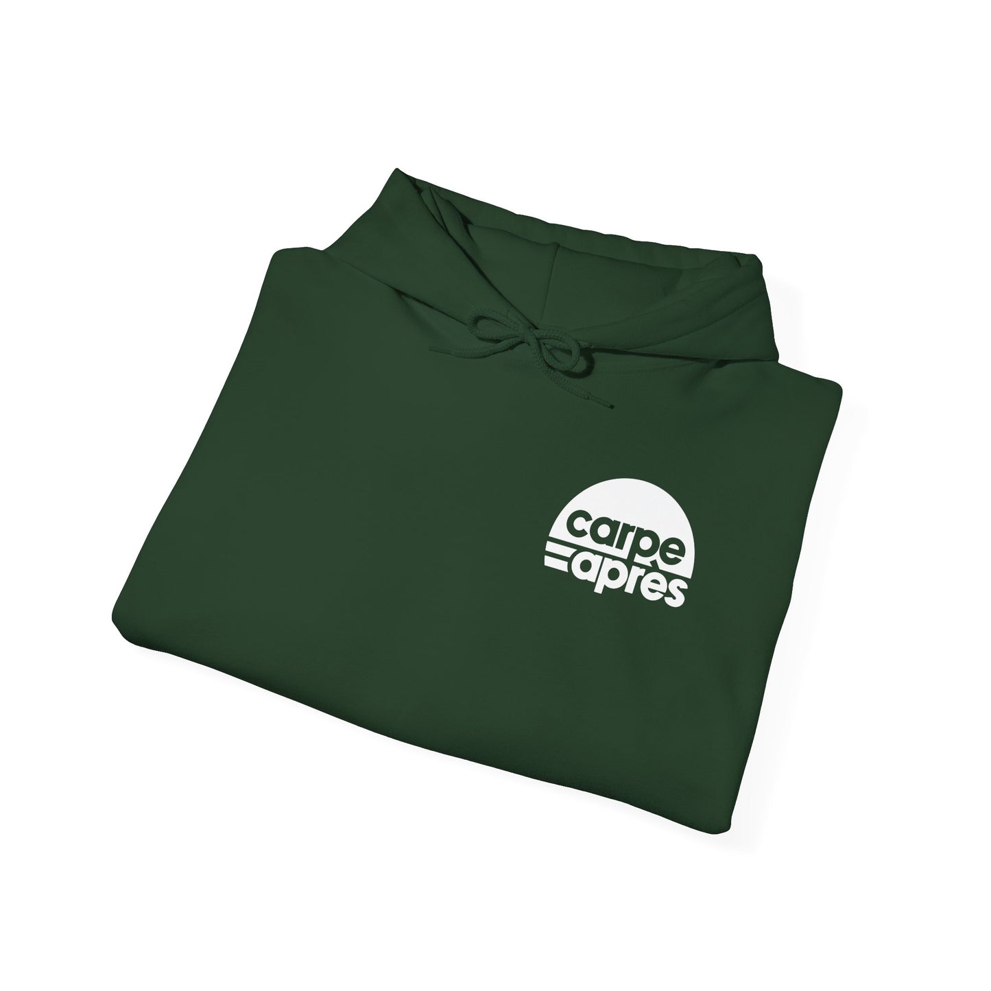 Carpe Après - Logo - Hoodie (Small graphic on front, large graphic on back)