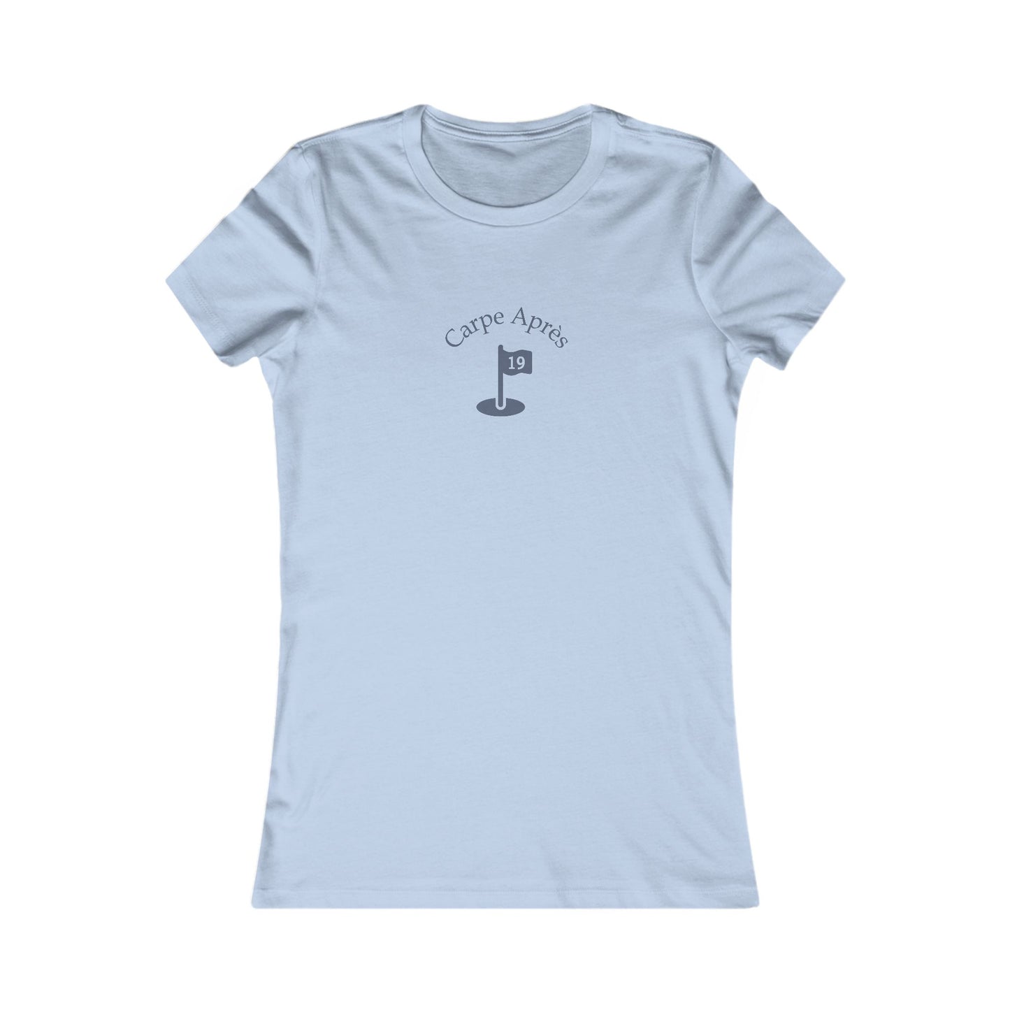 Carpe Après - Golf (OG) - Ladies Short Sleeve Tee (Graphic on front)