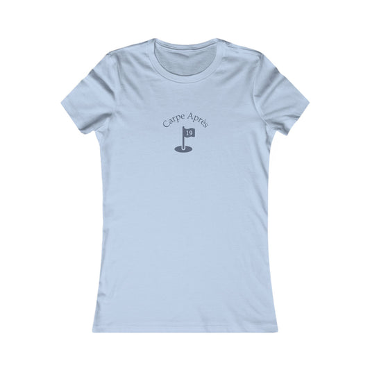 Carpe Après - Golf (OG) - Ladies Short Sleeve Tee (Graphic on front)