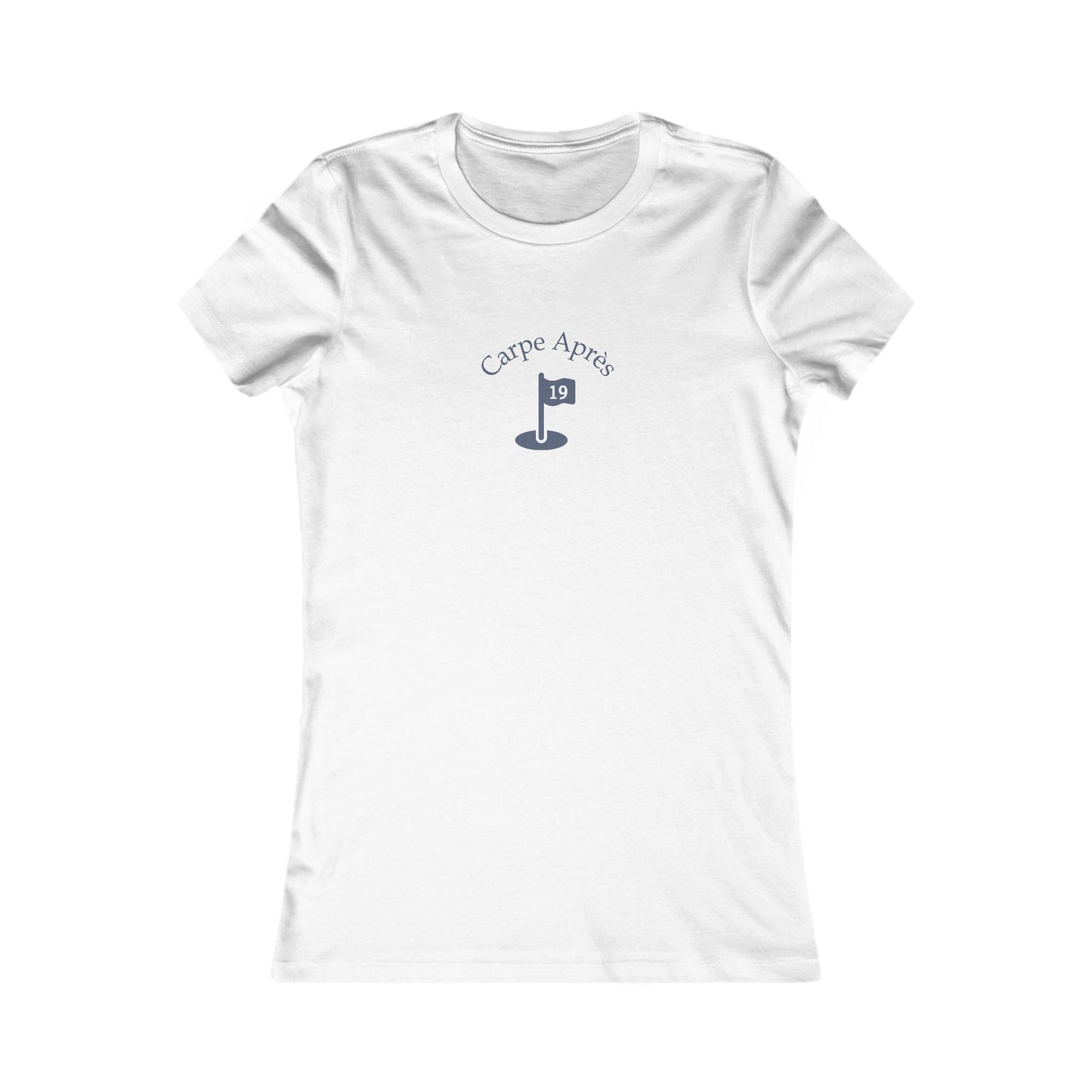 Carpe Après - Golf (OG) - Ladies Short Sleeve Tee (Graphic on front)