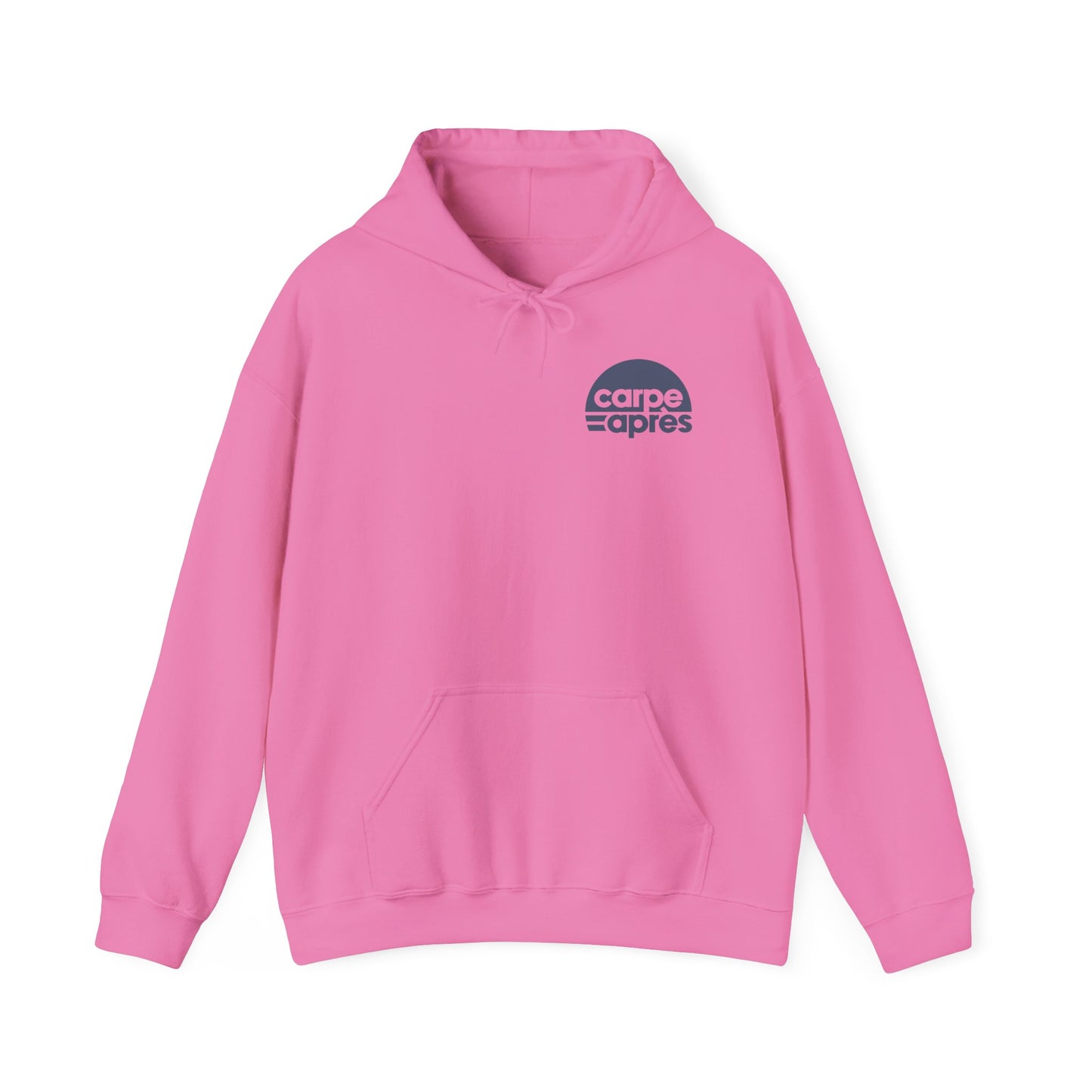 Carpe Après - Logo - Hoodie (Small graphic on front, large graphic on back)