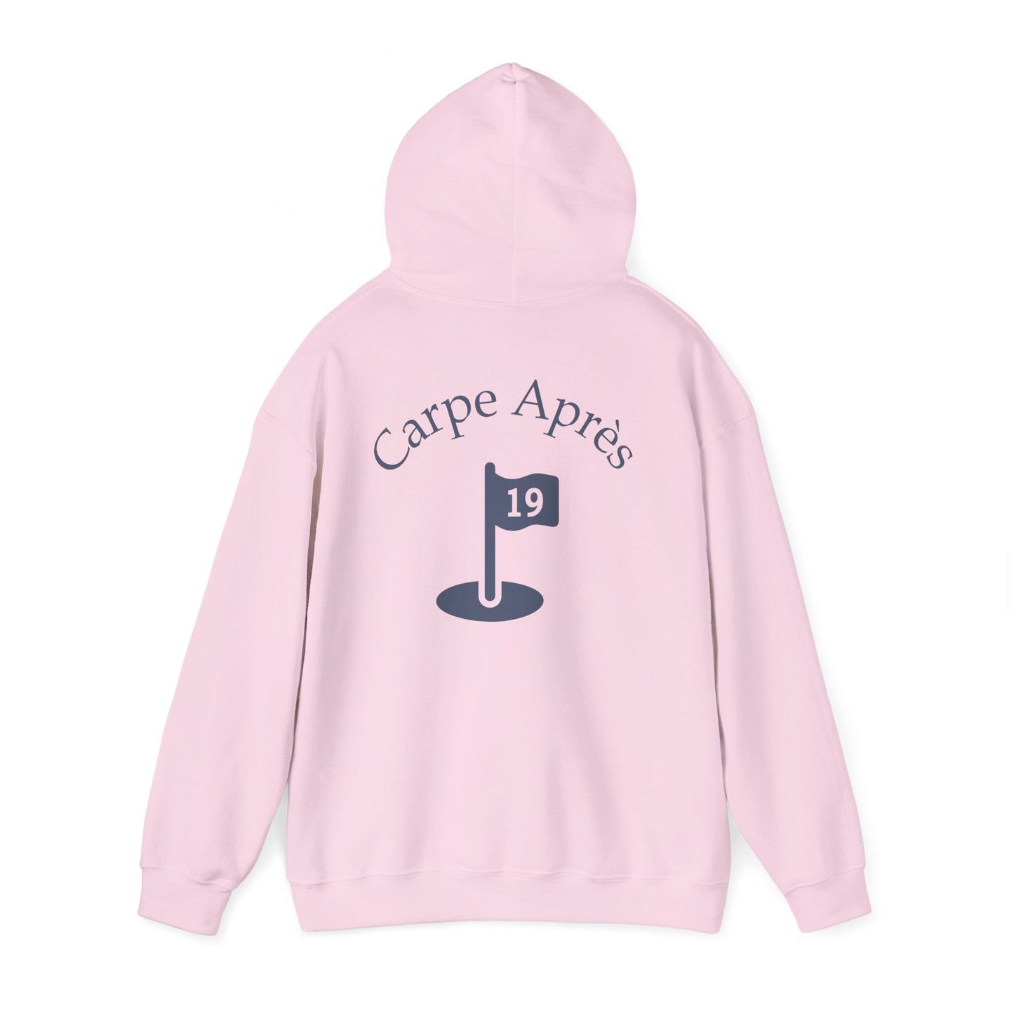 Carpe Après - Golf (OG) - Hoodie (Small graphic on front, large graphic on back)