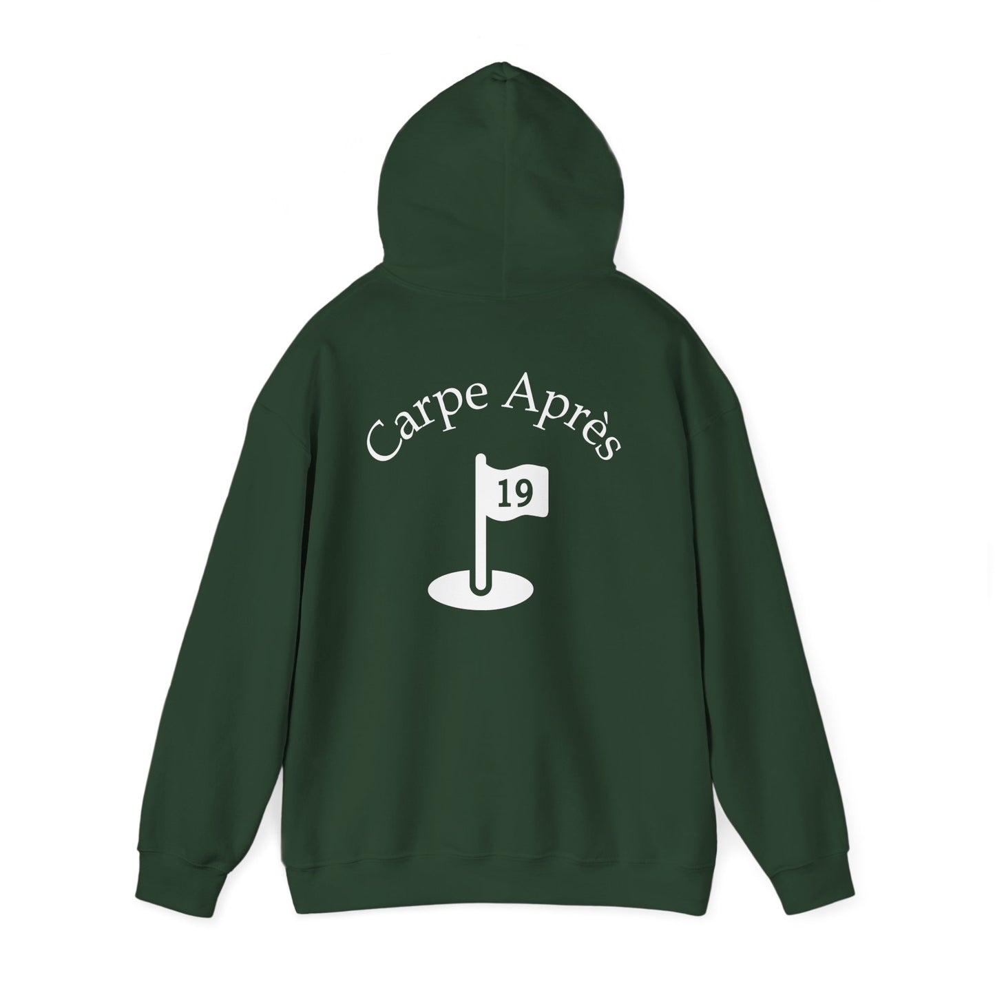 Carpe Après - Golf (OG) - Hoodie (Small graphic on front, large graphic on back)