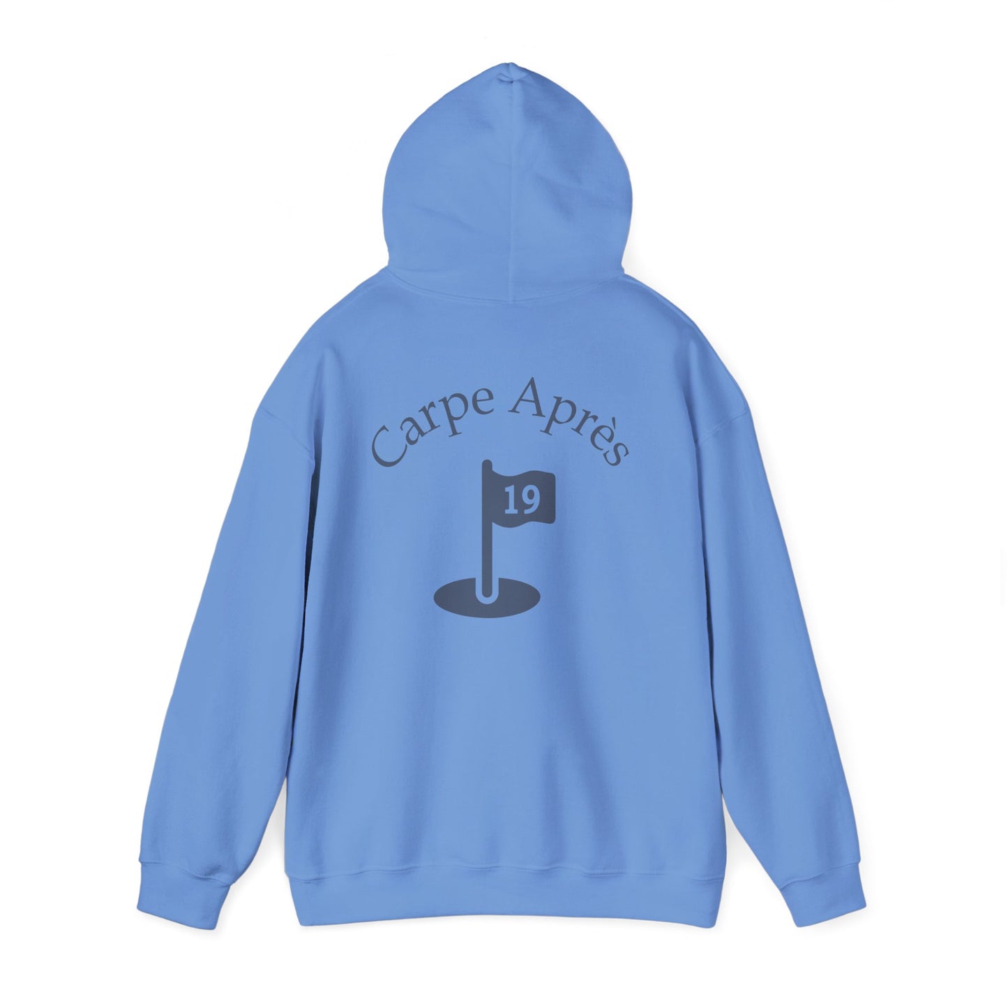 Carpe Après - Golf (OG) - Hoodie (Small graphic on front, large graphic on back)