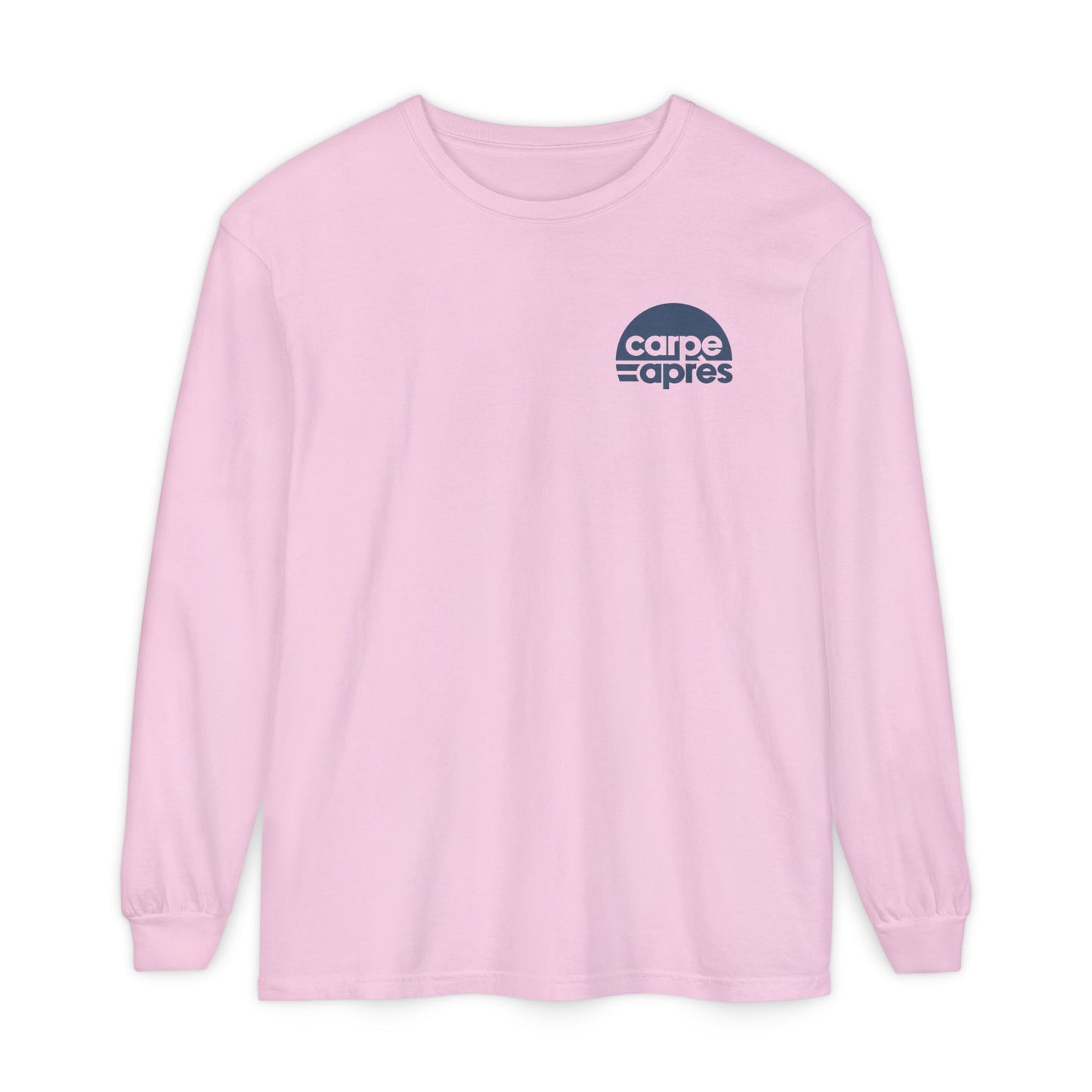 Carpe Après - Logo - Long Sleeve Tee (Small graphic on front, large graphic on back)