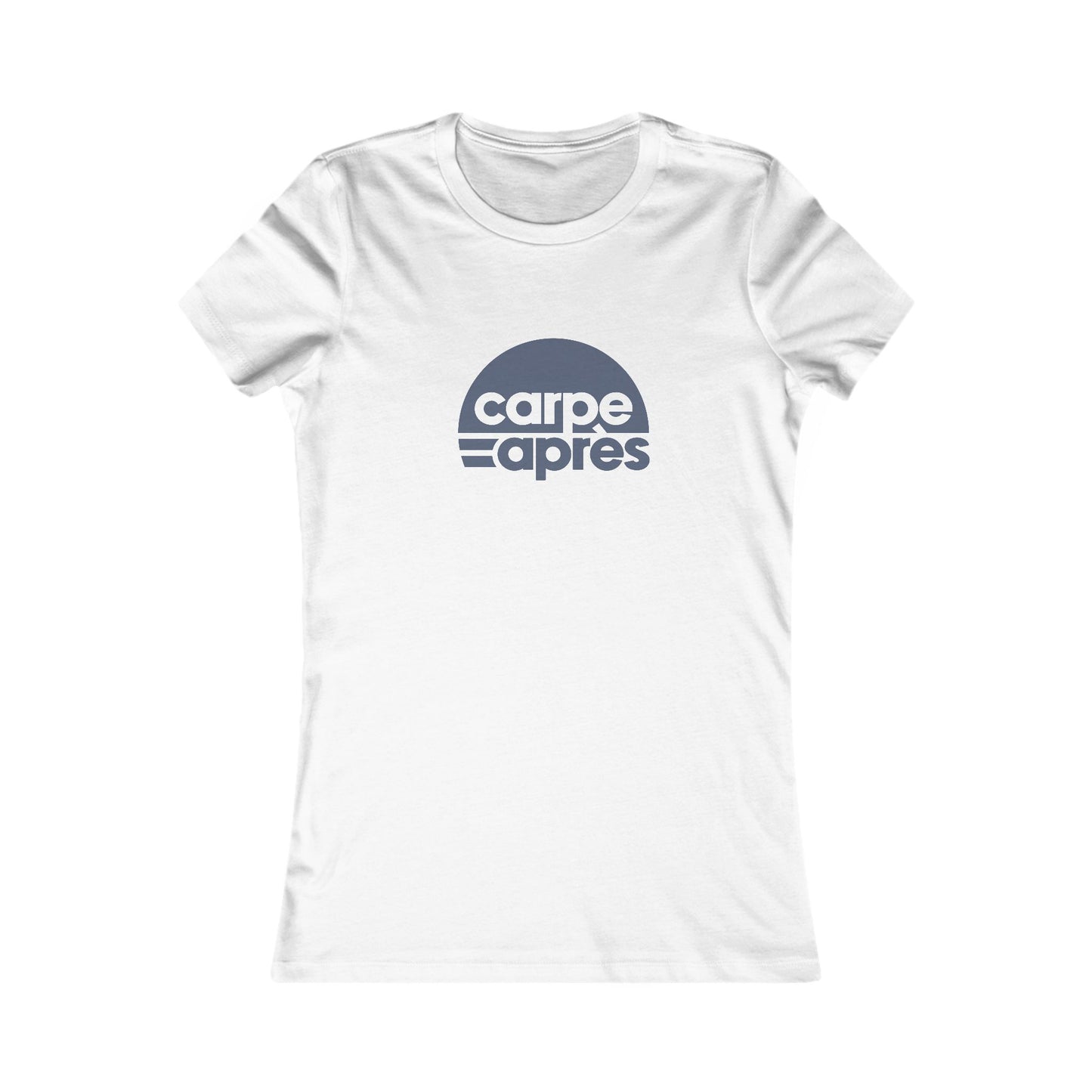 Carpe Après - Logo - Ladies Short Sleeve Tee (Graphic on front)