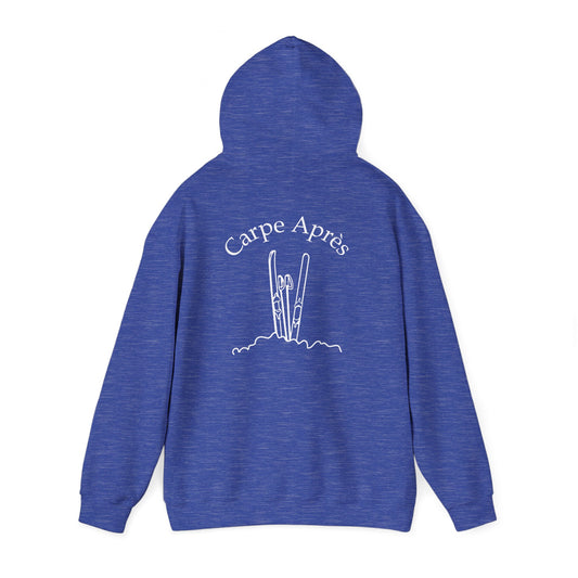 Carpe Après - Ski (OG) - Hoodie (Small graphic on front, large graphic on back)