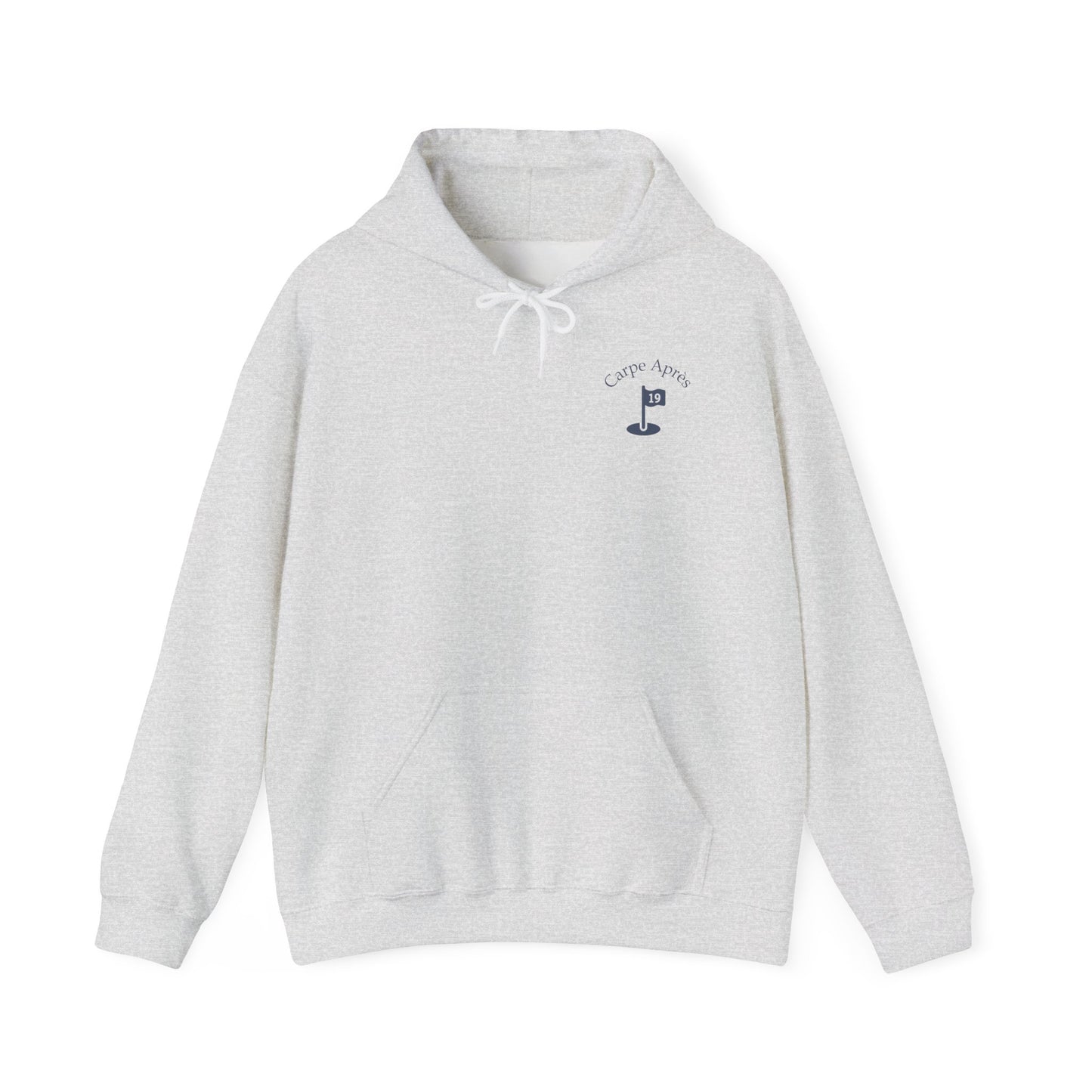 Carpe Après - Golf (OG) - Hoodie (Small graphic on front, large graphic on back)