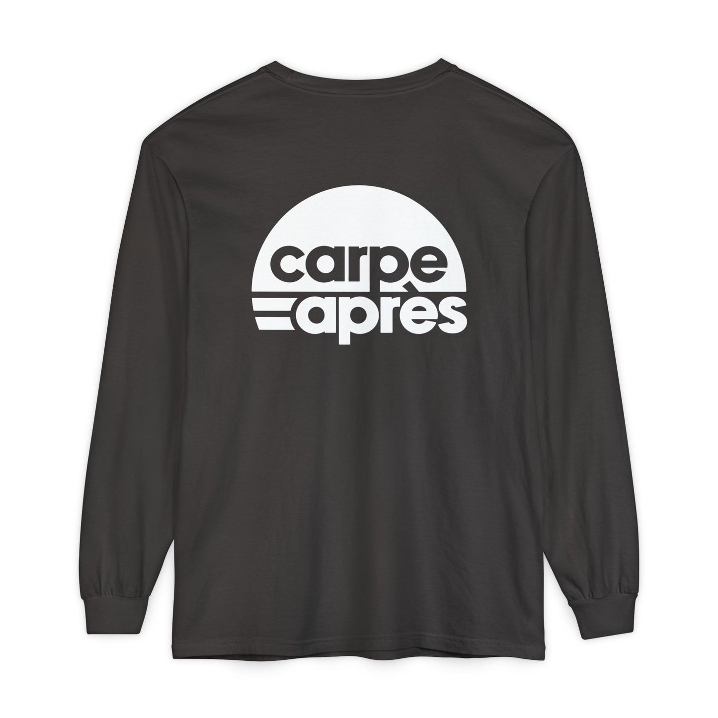 Carpe Après - Logo - Long Sleeve Tee (Small graphic on front, large graphic on back)