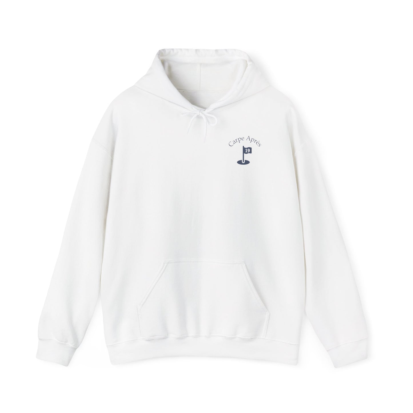 Carpe Après - Golf (OG) - Hoodie (Small graphic on front, large graphic on back)