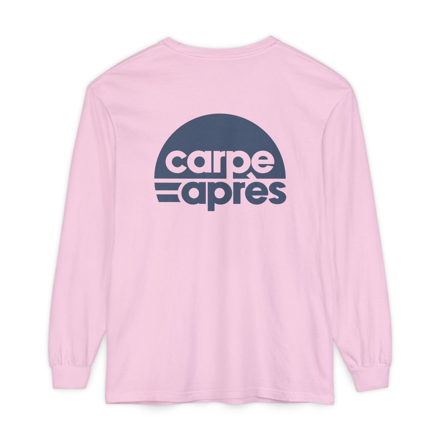 Carpe Après - Logo - Long Sleeve Tee (Small graphic on front, large graphic on back)