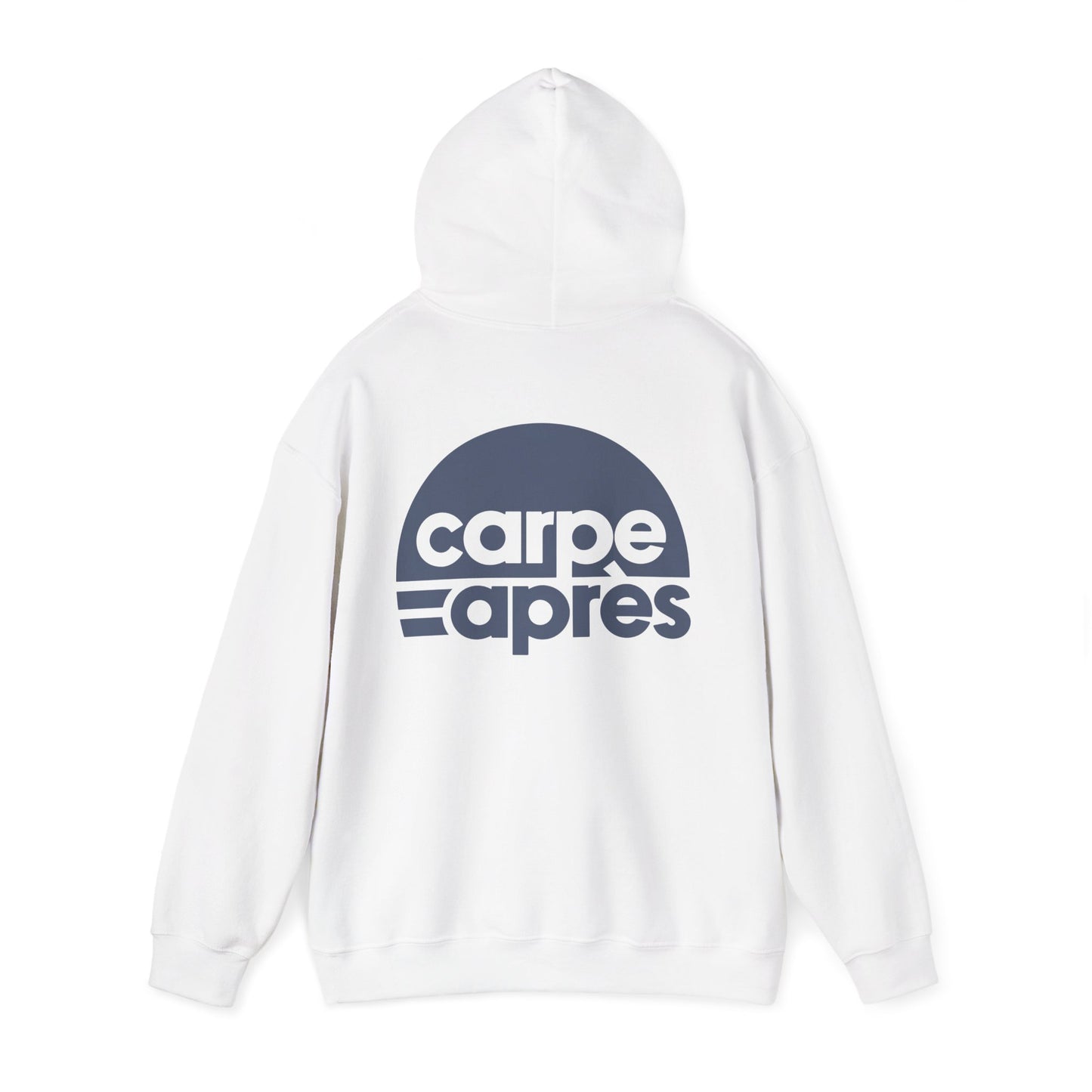 Carpe Après - Logo - Hoodie (Small graphic on front, large graphic on back)