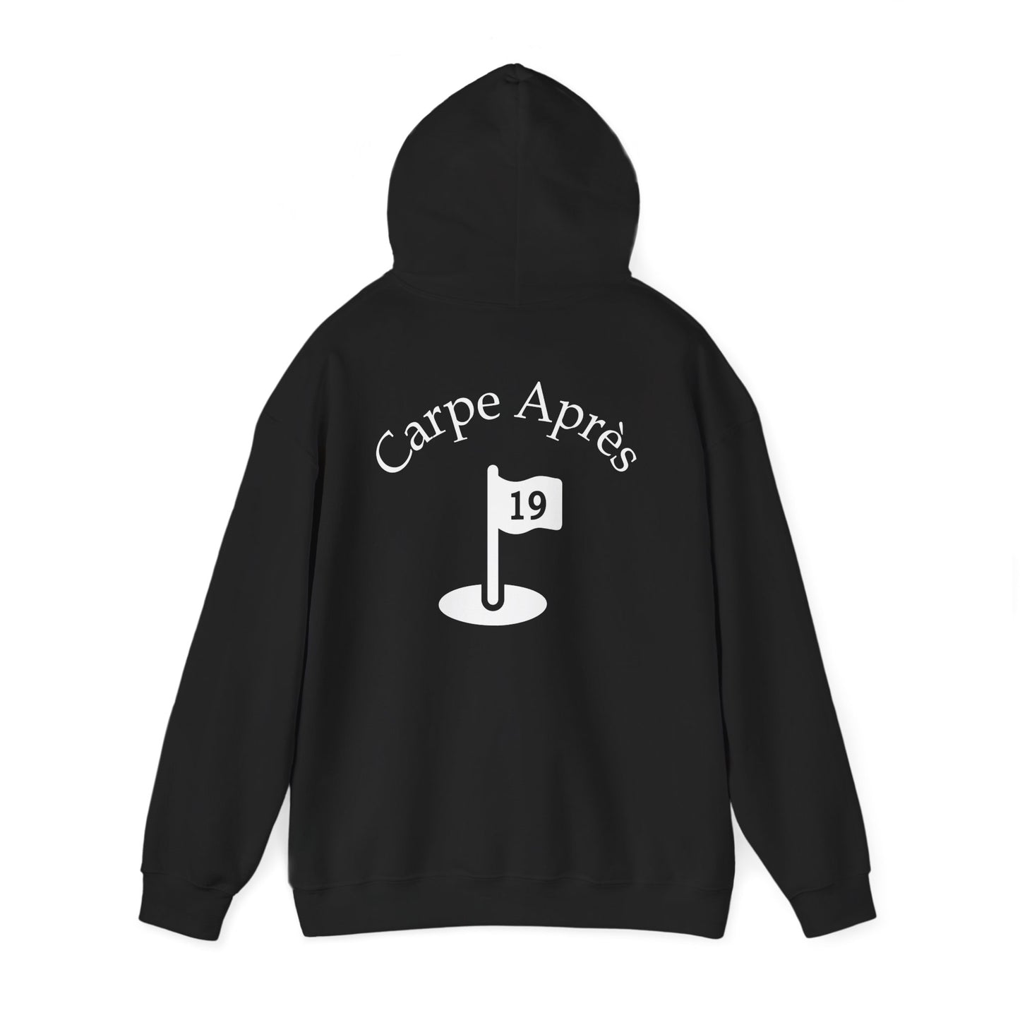 Carpe Après - Golf (OG) - Hoodie (Small graphic on front, large graphic on back)