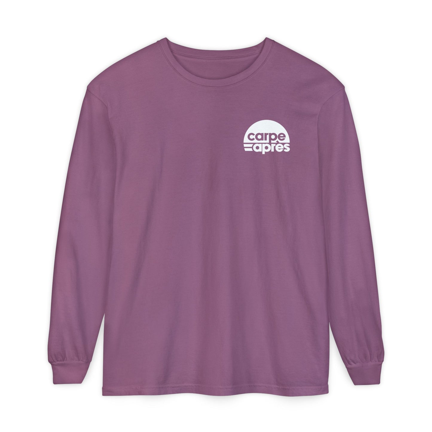 Carpe Après - Logo - Long Sleeve Tee (Small graphic on front, large graphic on back)