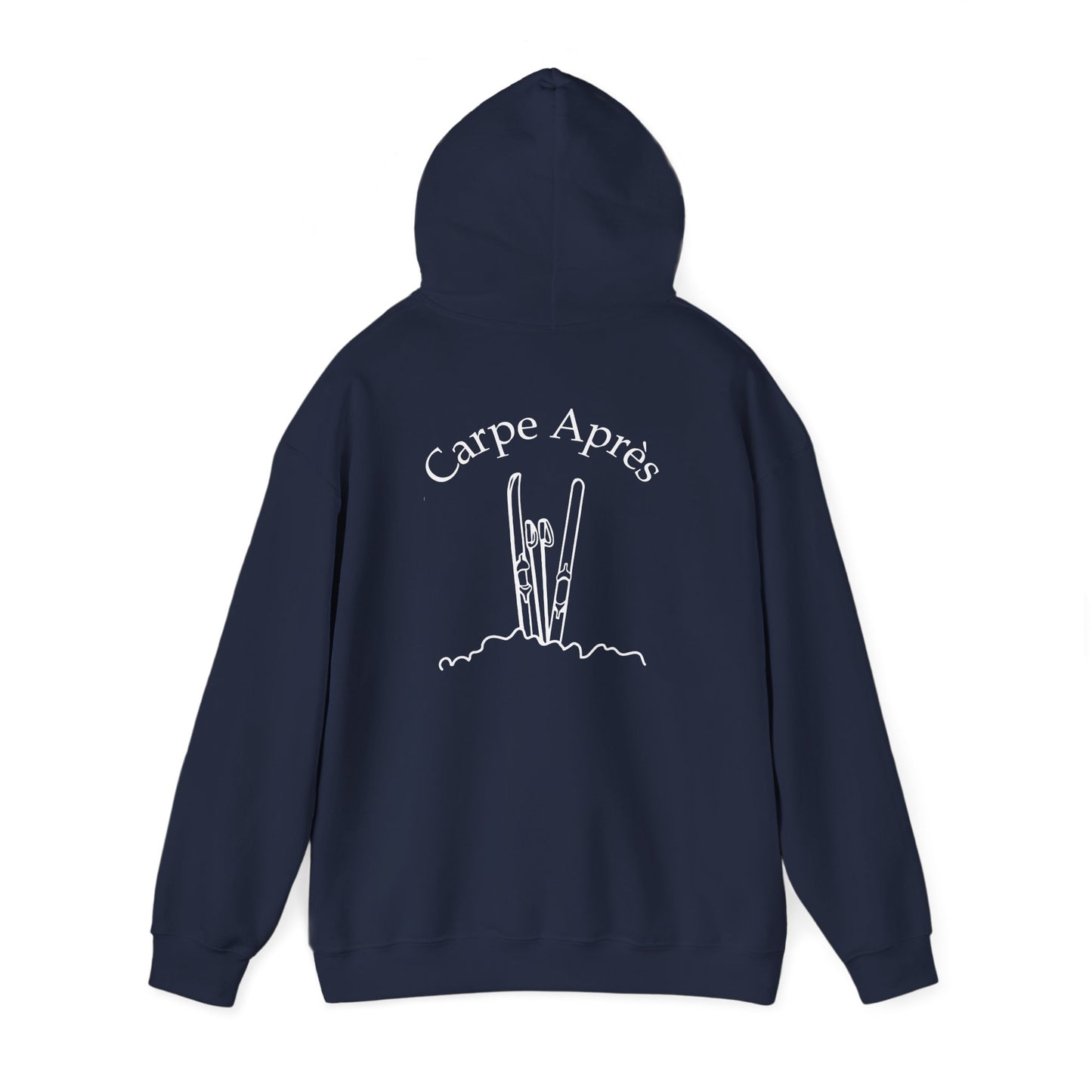Carpe Après - Ski (OG) - Hoodie (Small graphic on front, large graphic on back)