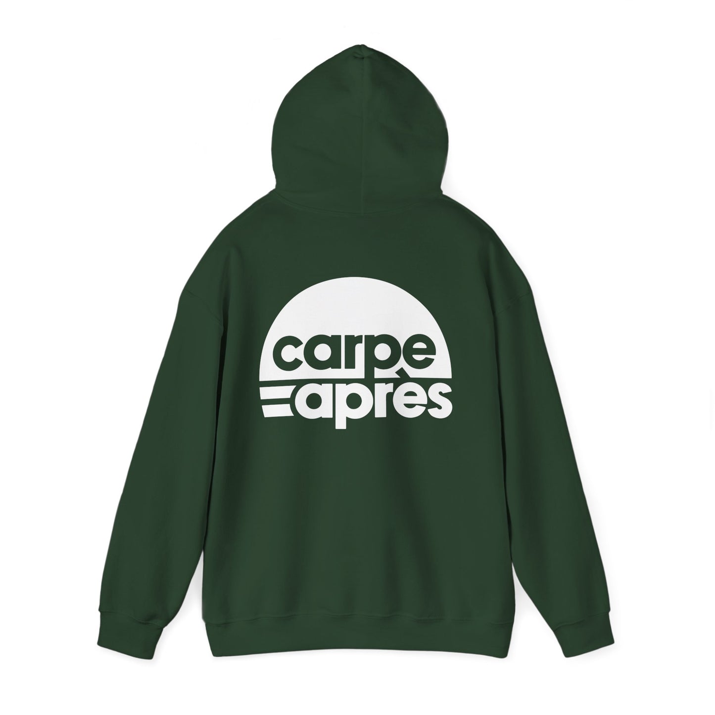Carpe Après - Logo - Hoodie (Small graphic on front, large graphic on back)