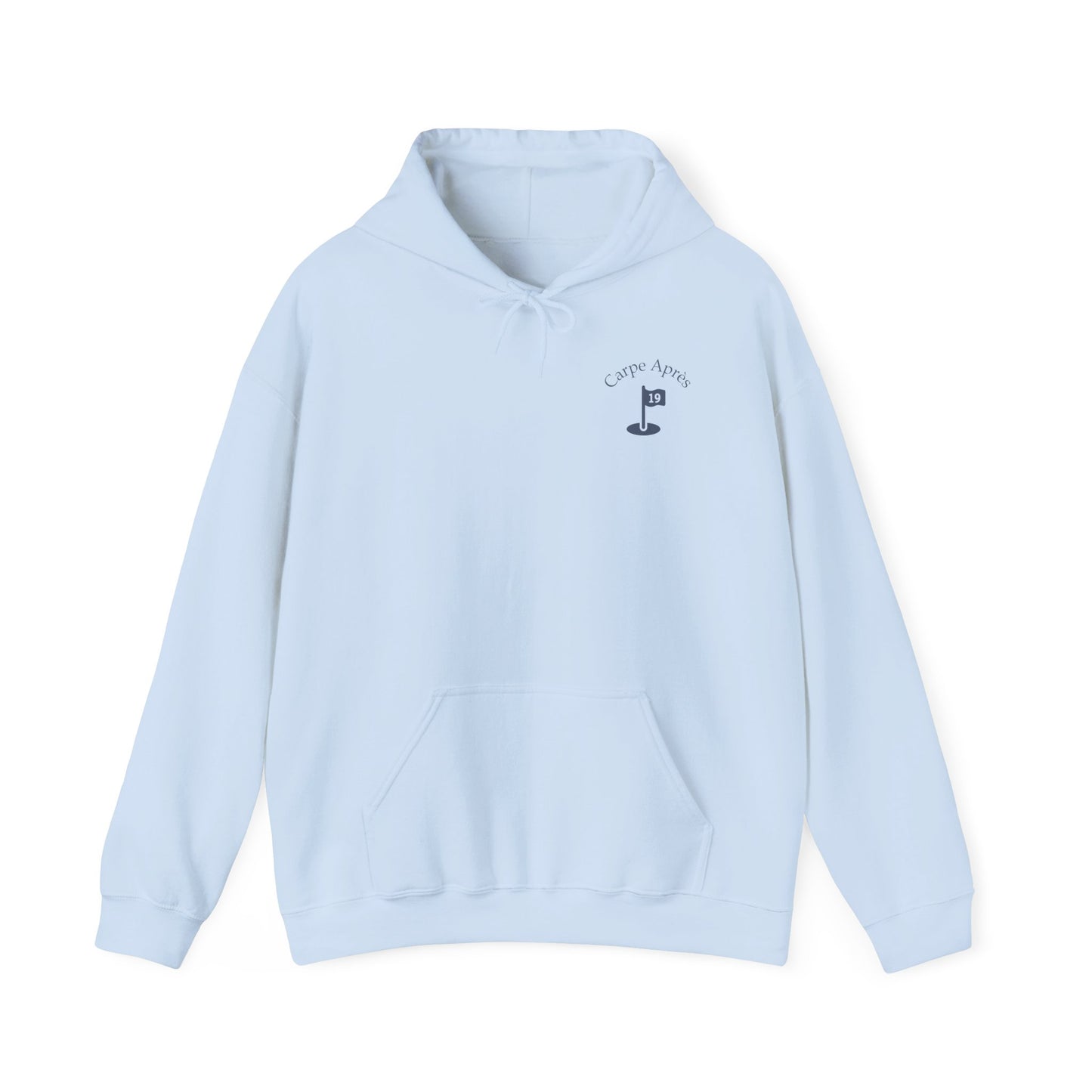 Carpe Après - Golf (OG) - Hoodie (Small graphic on front, large graphic on back)
