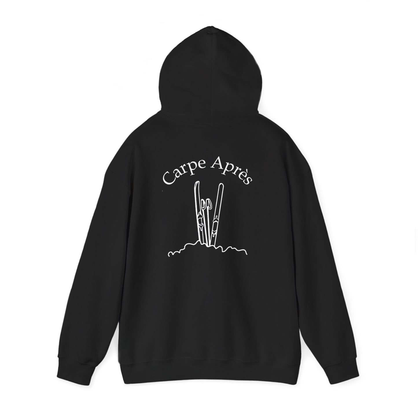 Carpe Après - Ski (OG) - Hoodie (Small graphic on front, large graphic on back)