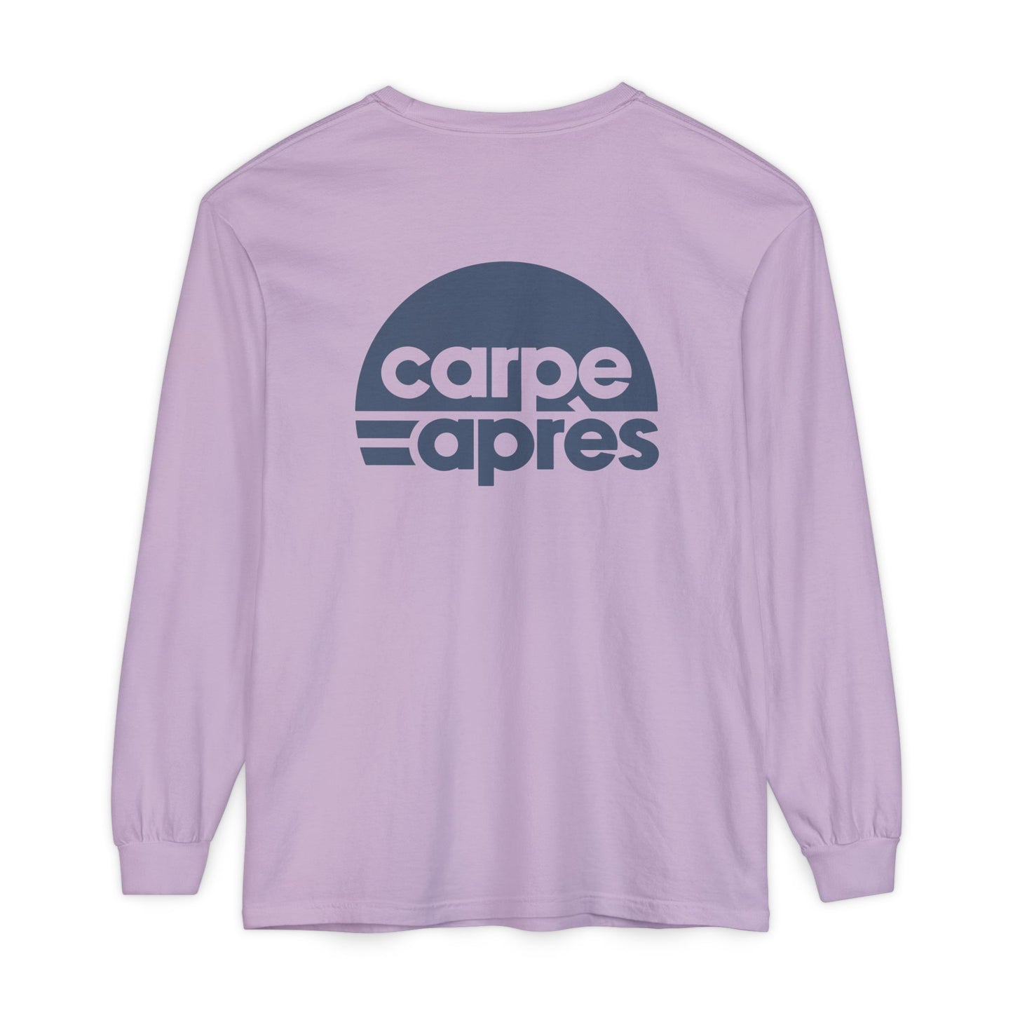 Carpe Après - Logo - Long Sleeve Tee (Small graphic on front, large graphic on back)
