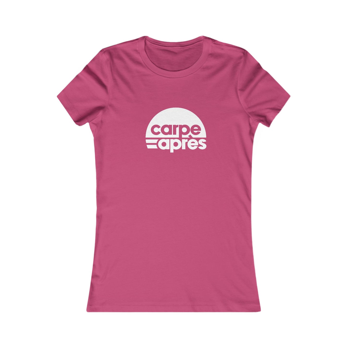 Carpe Après - Logo - Ladies Short Sleeve Tee (Graphic on front)