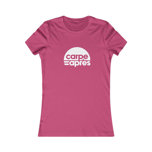 Carpe Après - Logo - Ladies Short Sleeve Tee (Graphic on front)