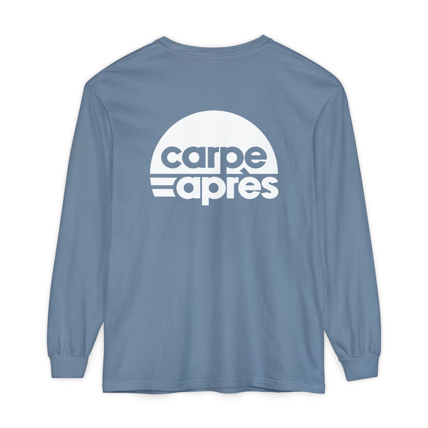 Carpe Après - Logo - Long Sleeve Tee (Small graphic on front, large graphic on back)