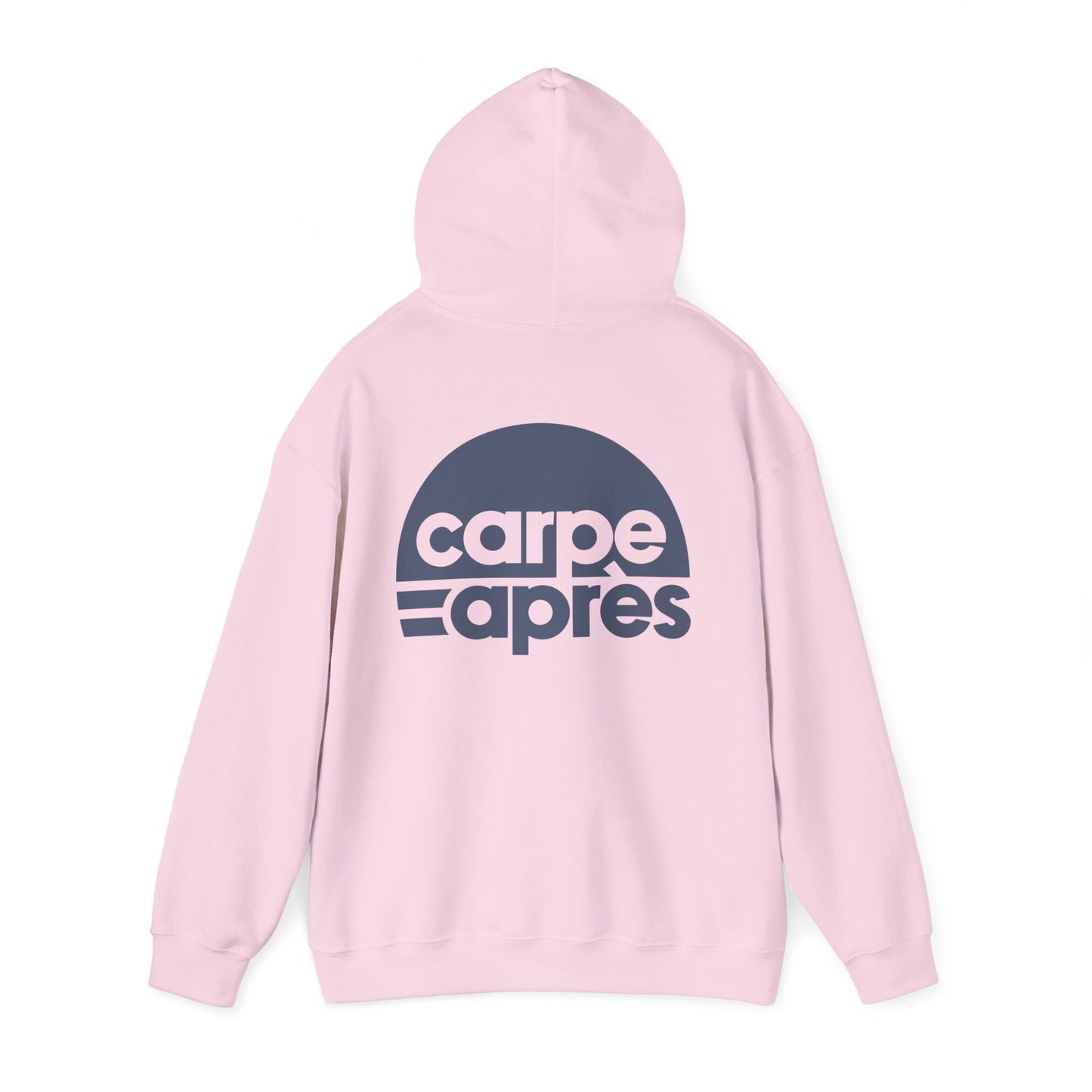 Carpe Après - Logo - Hoodie (Small graphic on front, large graphic on back)