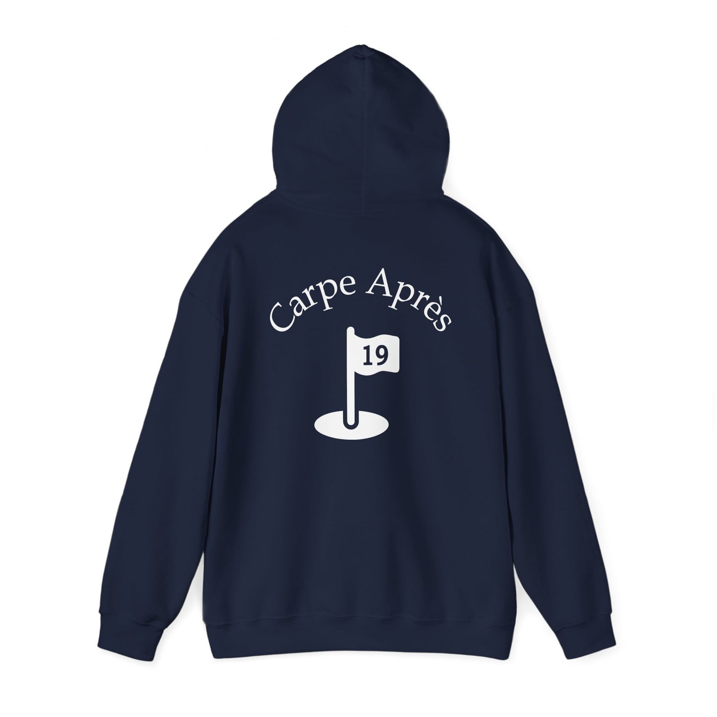 Carpe Après - Golf (OG) - Hoodie (Small graphic on front, large graphic on back)