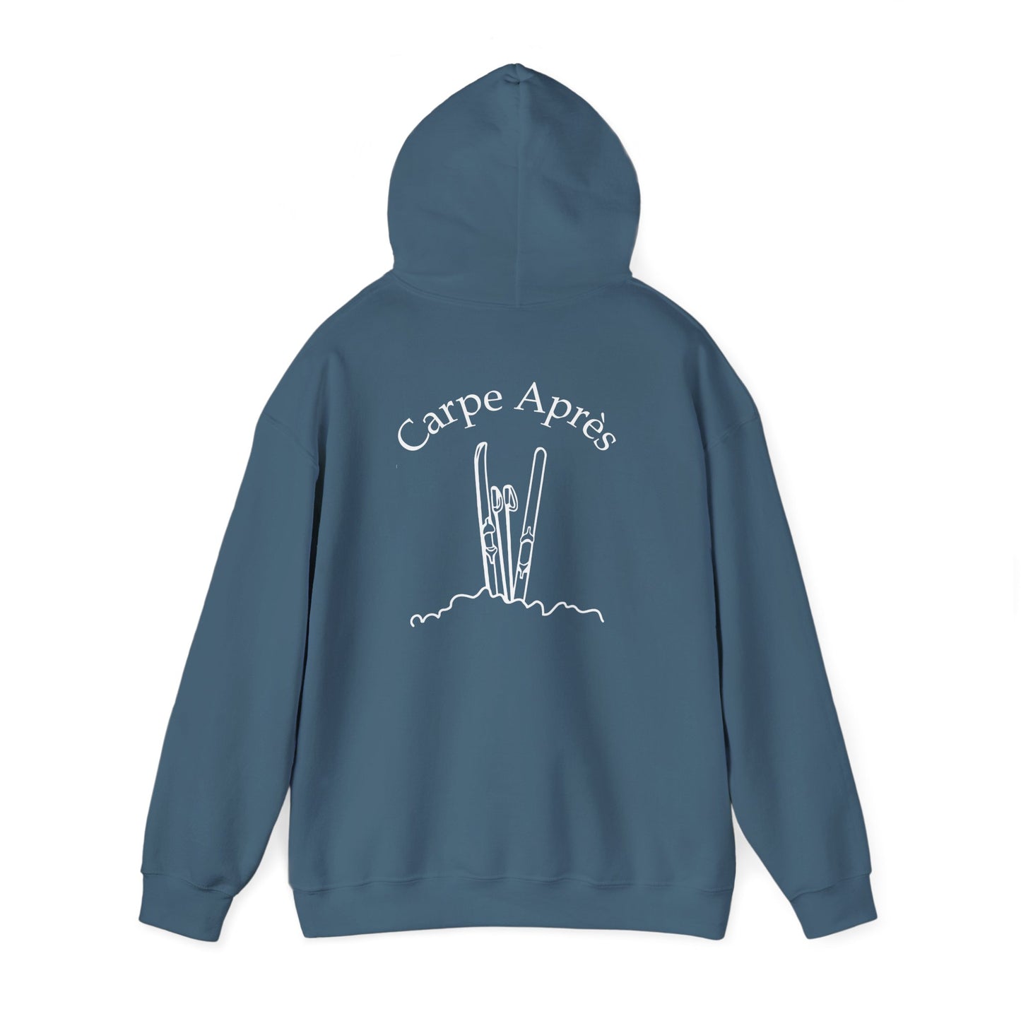 Carpe Après - Ski (OG) - Hoodie (Small graphic on front, large graphic on back)