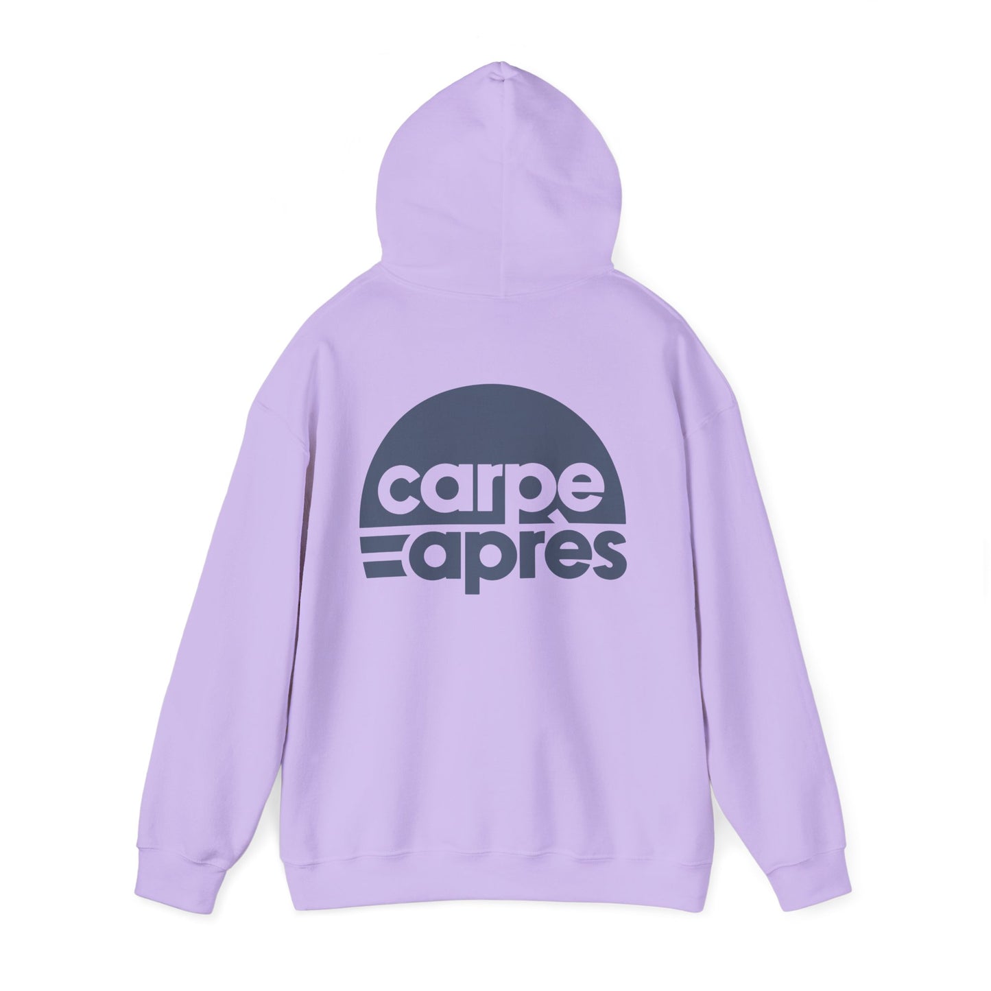 Carpe Après - Logo - Hoodie (Small graphic on front, large graphic on back)
