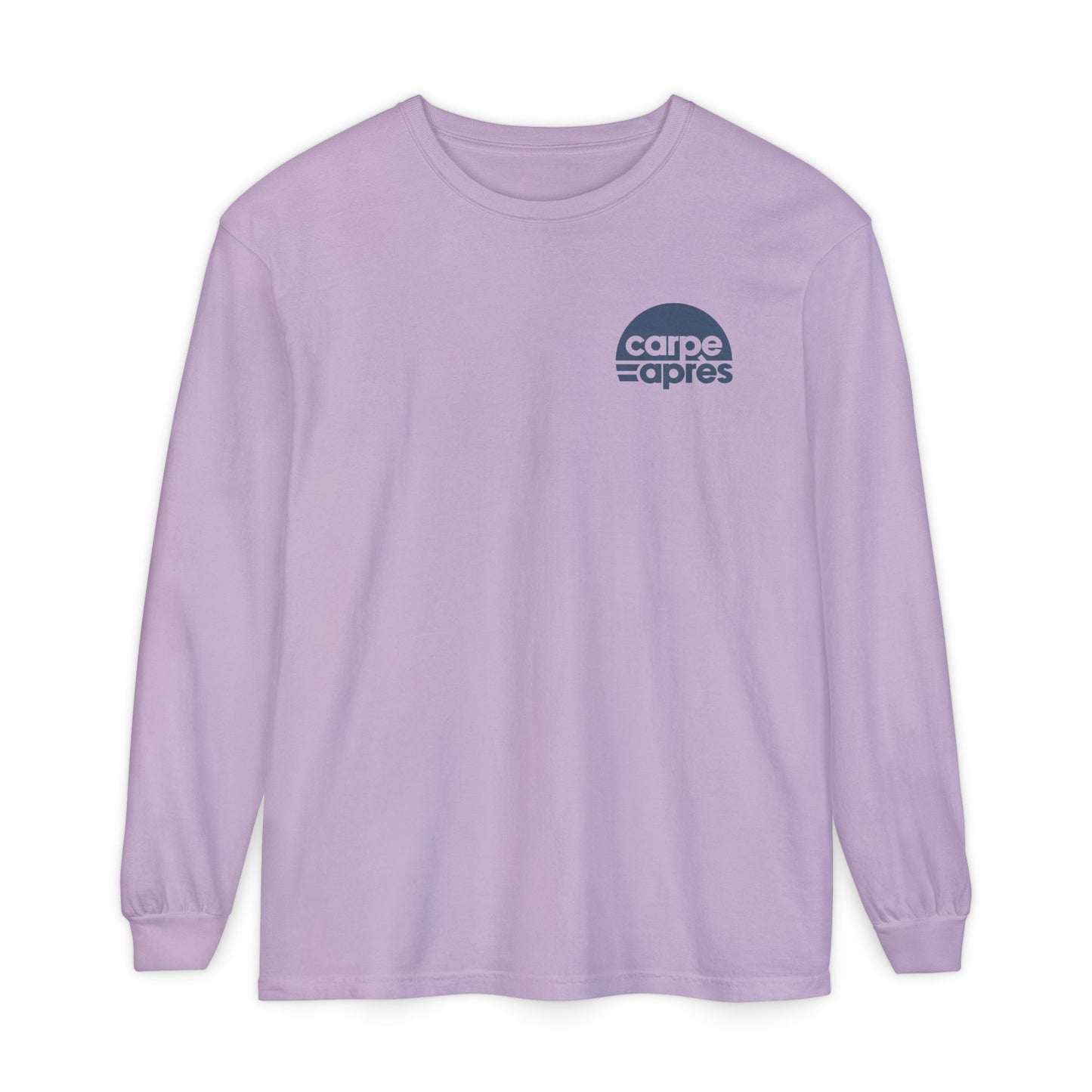Carpe Après - Logo - Long Sleeve Tee (Small graphic on front, large graphic on back)