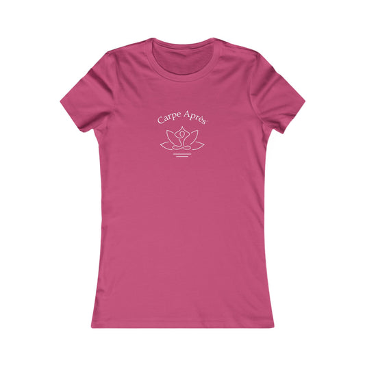 Carpe Après - Yoga - Ladies Short Sleeve Tee (Graphic on front)