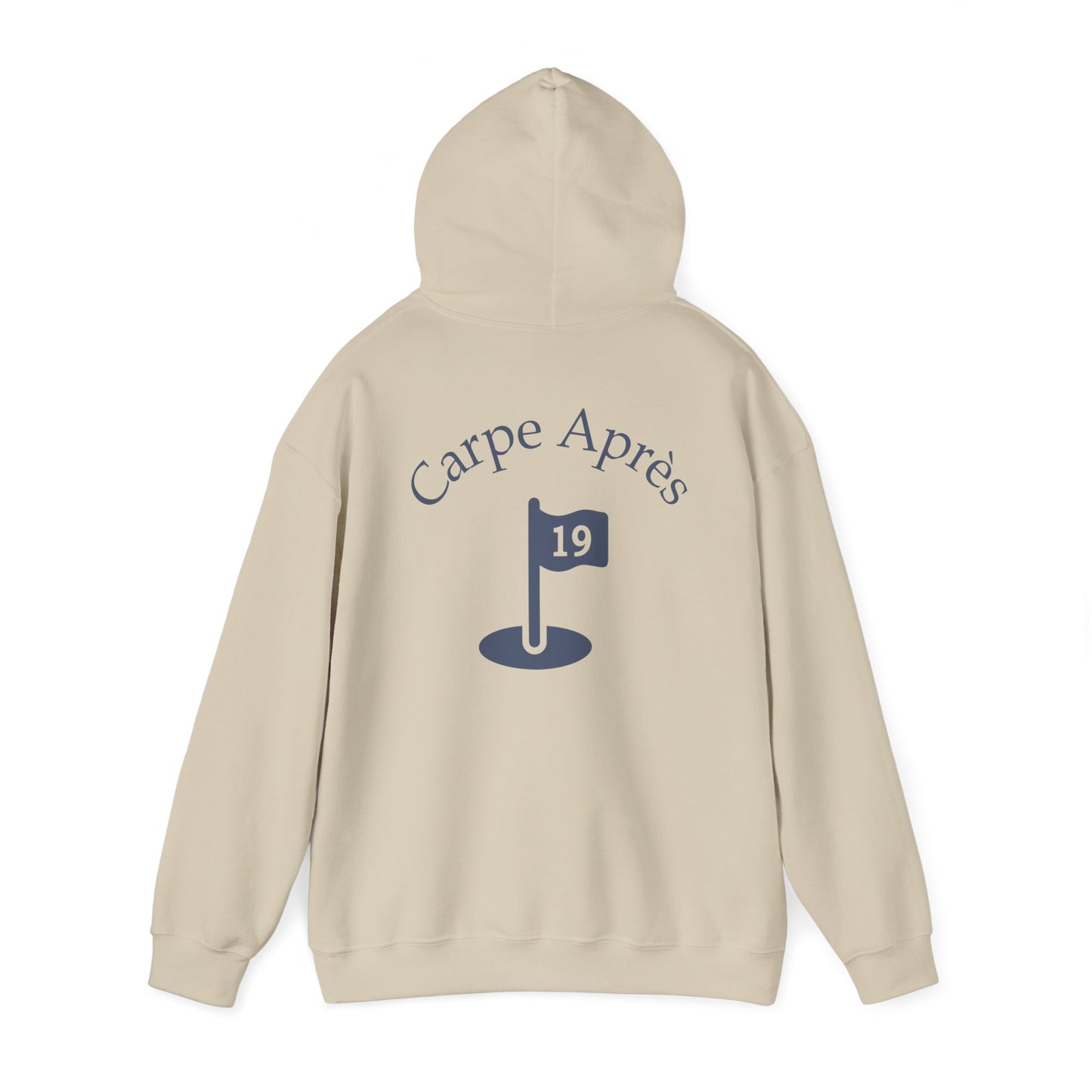 Carpe Après - Golf (OG) - Hoodie (Small graphic on front, large graphic on back)