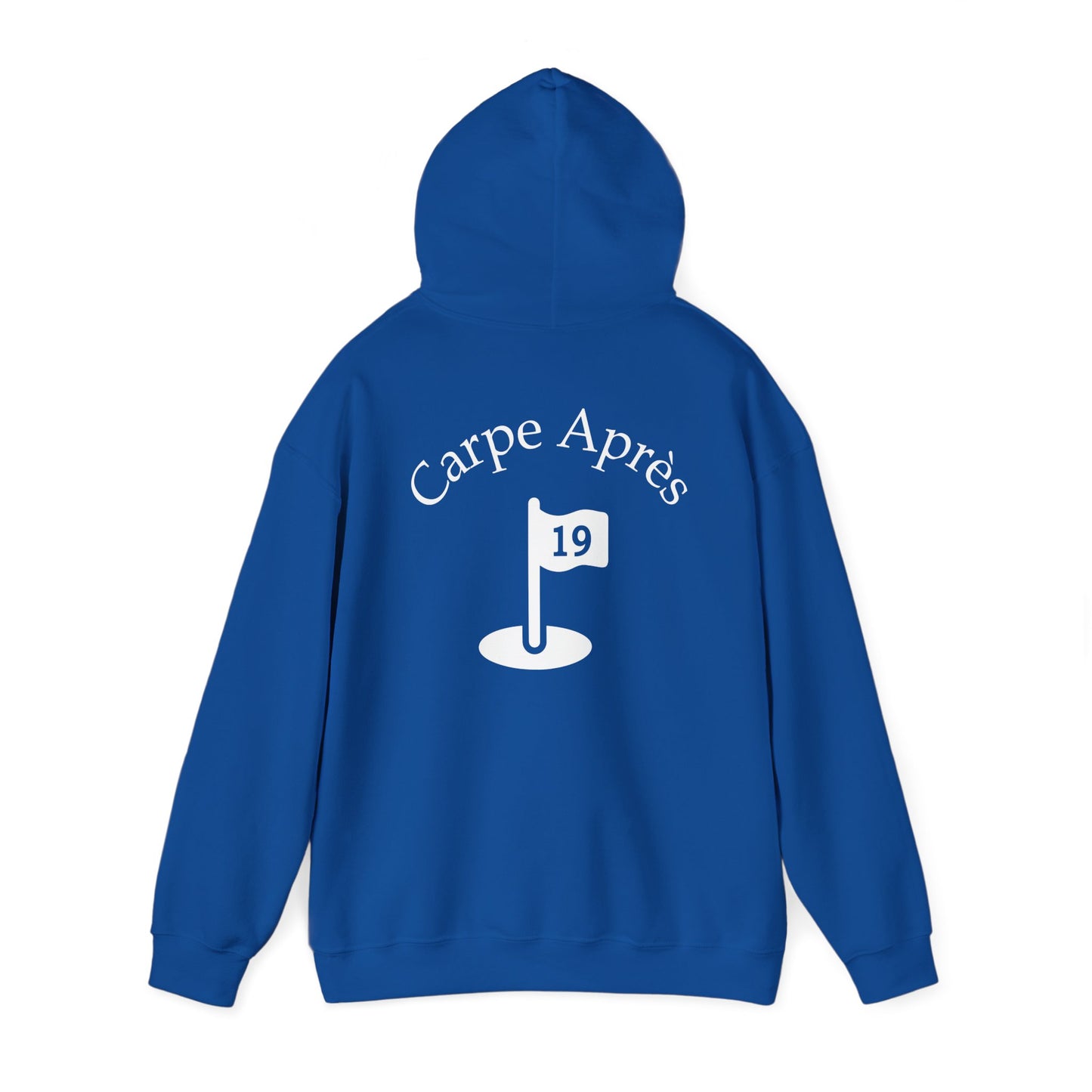 Carpe Après - Golf (OG) - Hoodie (Small graphic on front, large graphic on back)