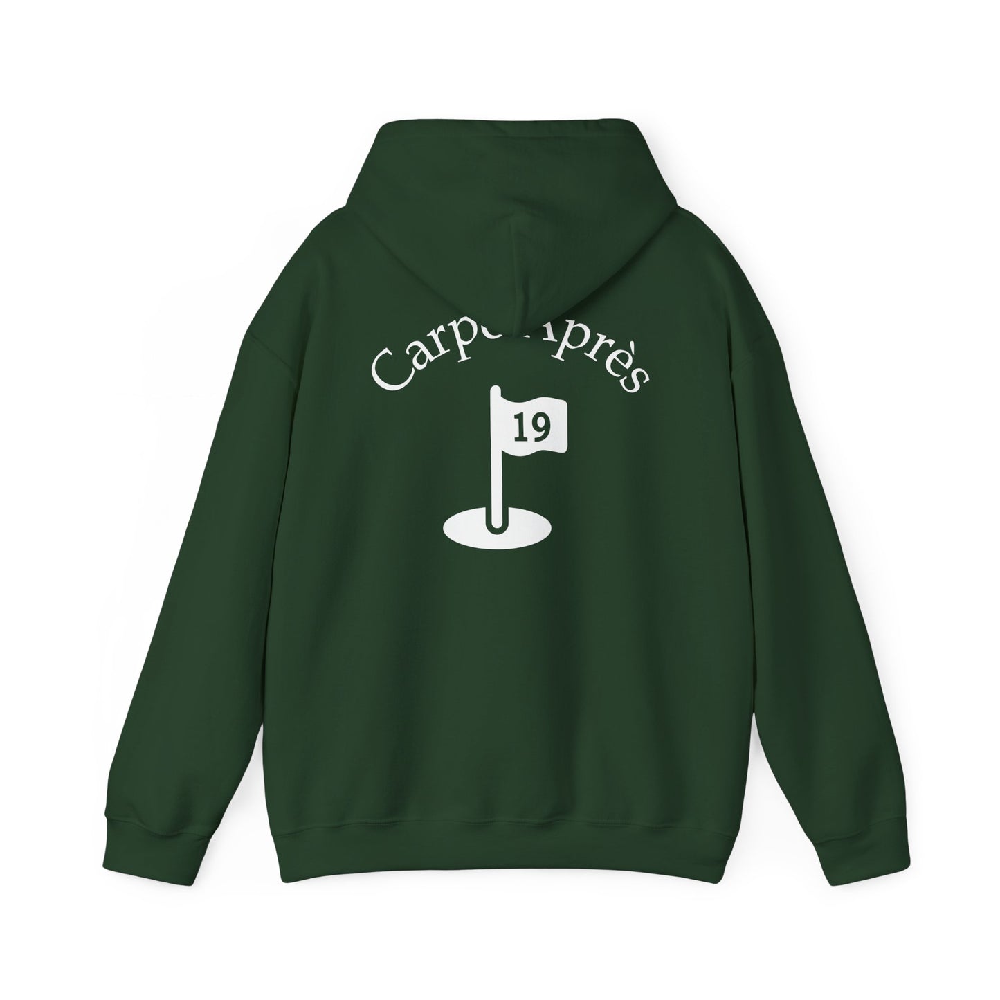 Carpe Après - Golf (OG) - Hoodie (Small graphic on front, large graphic on back)