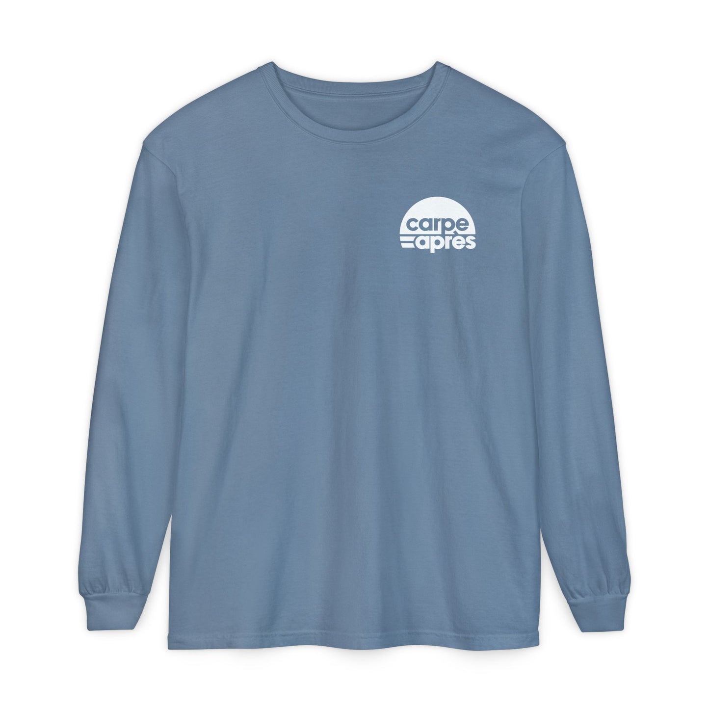 Carpe Après - Logo - Long Sleeve Tee (Small graphic on front, large graphic on back)