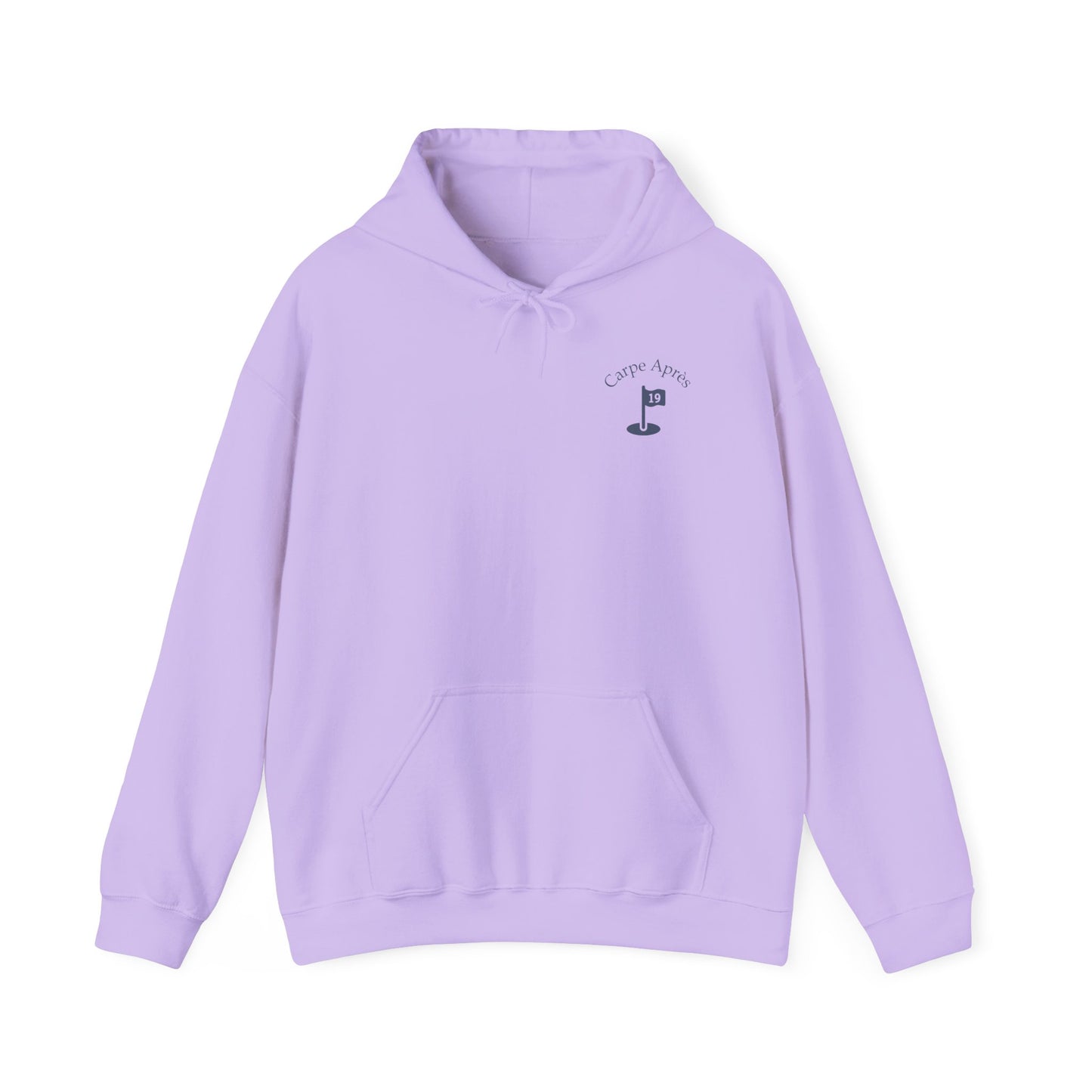 Carpe Après - Golf (OG) - Hoodie (Small graphic on front, large graphic on back)