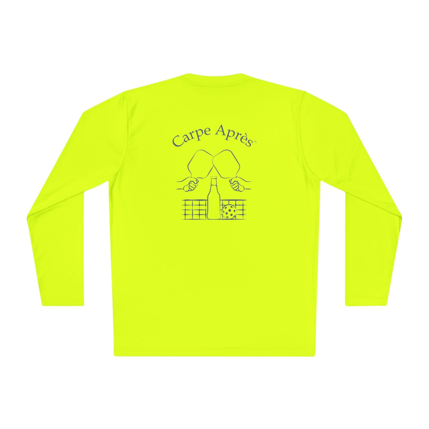 Carpe Après - Pickleball - Tech/UV Protection - Logo on Front Ski Graphic on Back