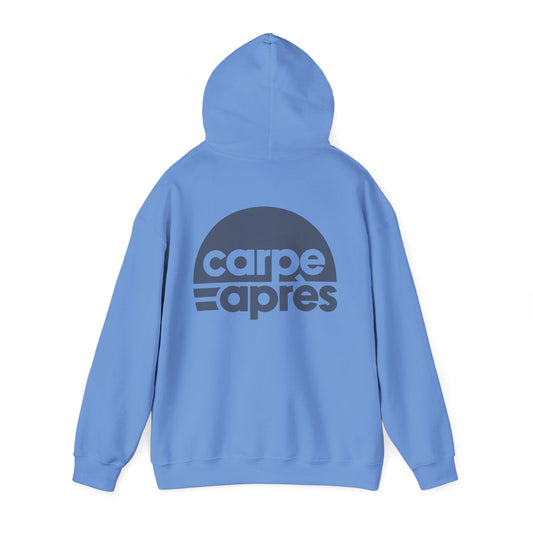 Carpe Après - Logo - Hoodie (Small graphic on front, large graphic on back)