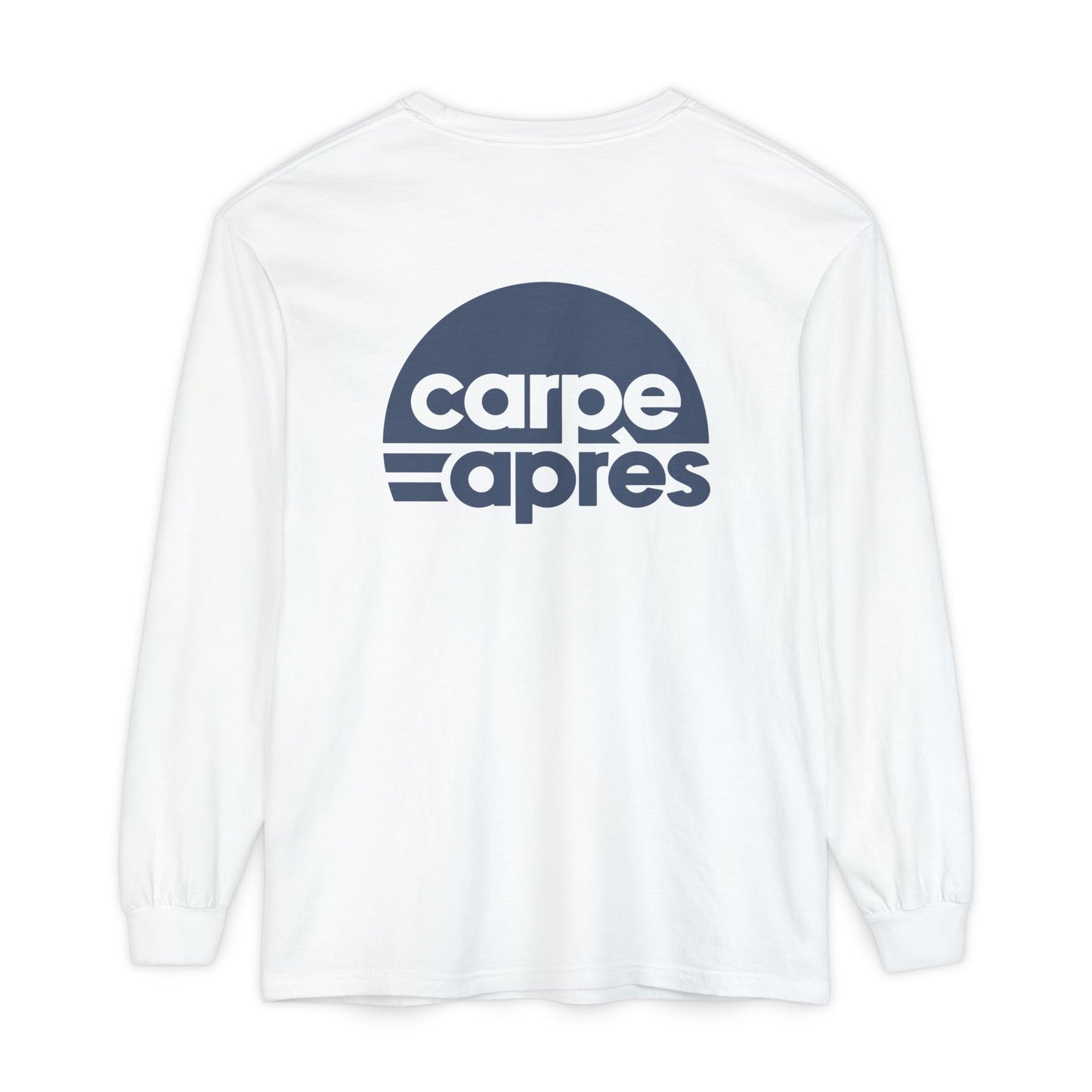 Carpe Après - Logo - Long Sleeve Tee (Small graphic on front, large graphic on back)