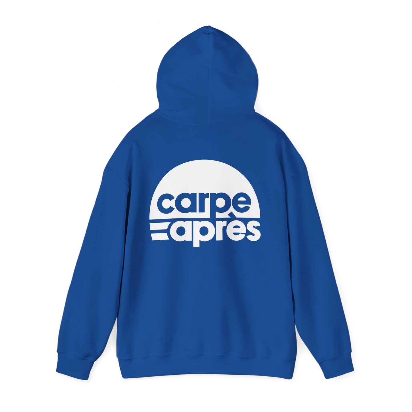 Carpe Après - Logo - Hoodie (Small graphic on front, large graphic on back)